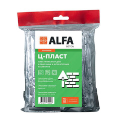 Добавка пластификатор для кладочных и штукатурных растворов АльфаБетон Ц-Пласт порошок 200 г (10х20 г) - фото 1