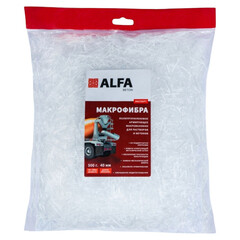 Фиброволокно армирующее для бетонов и растворов полипропиленовое АльфаБетон Макрофибра Эксперт 0,5 кг - фото 3