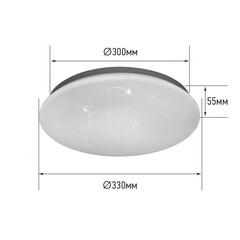 Светильник светодиодный IN HOME Deco 4000К 24 Вт 7 кв.м белый IP40 (4690612021904) - фото 6