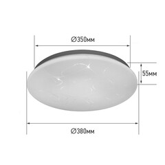 Светильник светодиодный IN HOME Deco 6500К 48 Вт 10 кв.м белый IP40 (4690612025117) - фото 2