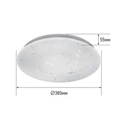 Светильник светодиодный IN HOME Deco 6500К 48 Вт 13 кв.м белый IP40 (4690612038629) - фото 3