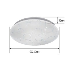 Светильник светодиодный накладной IN HOME Deco Орион 6500К 18 Вт IP40 белый - фото 6