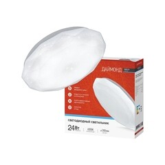 Светильник светодиодный накладной IN HOME Deco Даймонд 6500К 24 Вт IP40 белый - фото 4