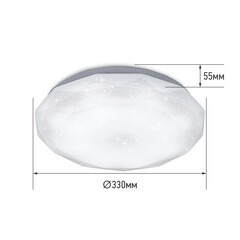 Светильник светодиодный накладной IN HOME Deco Даймонд 6500К 24 Вт IP40 белый - фото 2