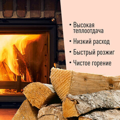 Дрова березовые камерной сушки 12 кг КМ - фото 2