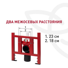 Комплект инсталляции Corsa Deco CX с унитазом Corsa Deco DX Rimless с кнопкой белой и сиденьем дюропласт микролифт - фото 6