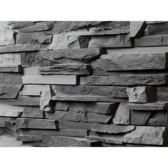 Искусственный камень Балтфасад Морион черно-серый (15 шт.=0,5 кв.м) - фото 7