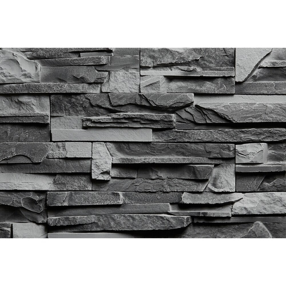 Искусственный камень Балтфасад Морион черно-серый (15 шт.=0,5 кв.м)