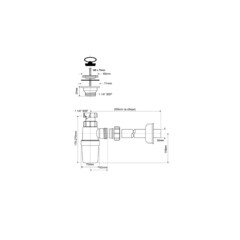 Сифон для раковины McAlpine 1 1/4х32 мм с выпуском d70 мм с соединением 32 мм белый (MRW1) - фото 2