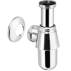 Сифон для раковины Viega 1 1/4х32 мм без выпуска с соединением 32 мм хром (106164) - фото 1