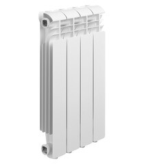 Радиатор алюминиевый Global Iseo 500 мм 4 секции 1" боковое подключение белый - фото 1