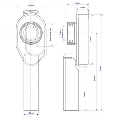 Сифон для писсуара McAlpine 50х50 мм вертикальный без выпуска (HC-US50) - фото 2