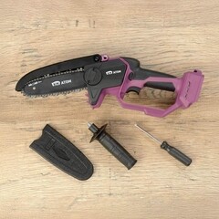 Мини-пила цепная аккумуляторная КМ АТОМ 18 В 6" шаг 1/4" паз 1,3 мм 38 звеньев без АКБ и ЗУ (CMCS-182BL) - фото 18