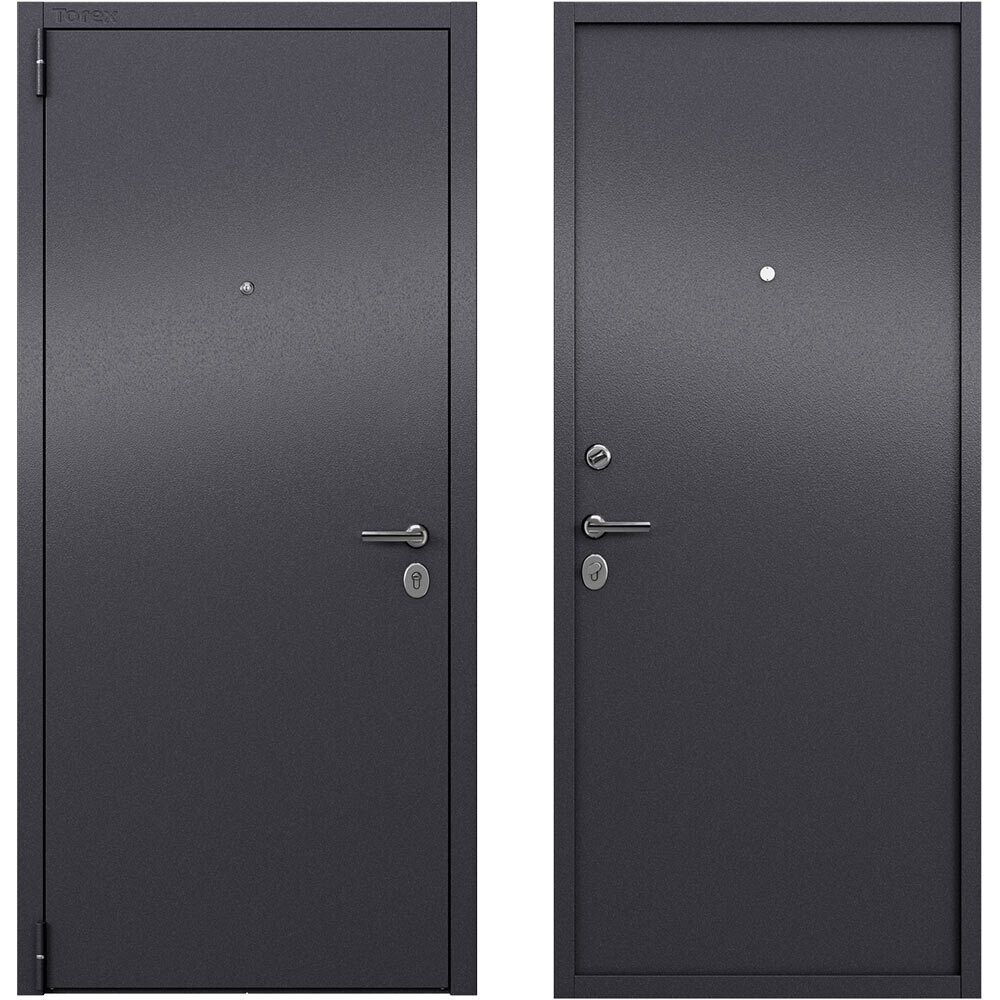 Изображение товара Дверь входная Torex Элегант Стил букле графит 950x2050 мм Левое открытие