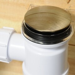 Сифон для душевого поддона McAlpine 1 1/2х40/50 мм регулируемый слив d40-55 мм с выпуском d70 мм с соединением 40/50 мм (MRS2CL-AB) - фото 2