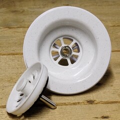 Выпуск для мойки McAlpine 3 1/2 с переливом полярный белый (OF2-113S-PWG) - фото 3