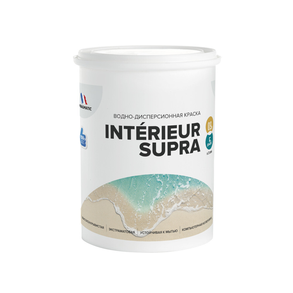 

Краска интерьерная Pragmatic Interieur Supra база С бесцветная 0,9 л