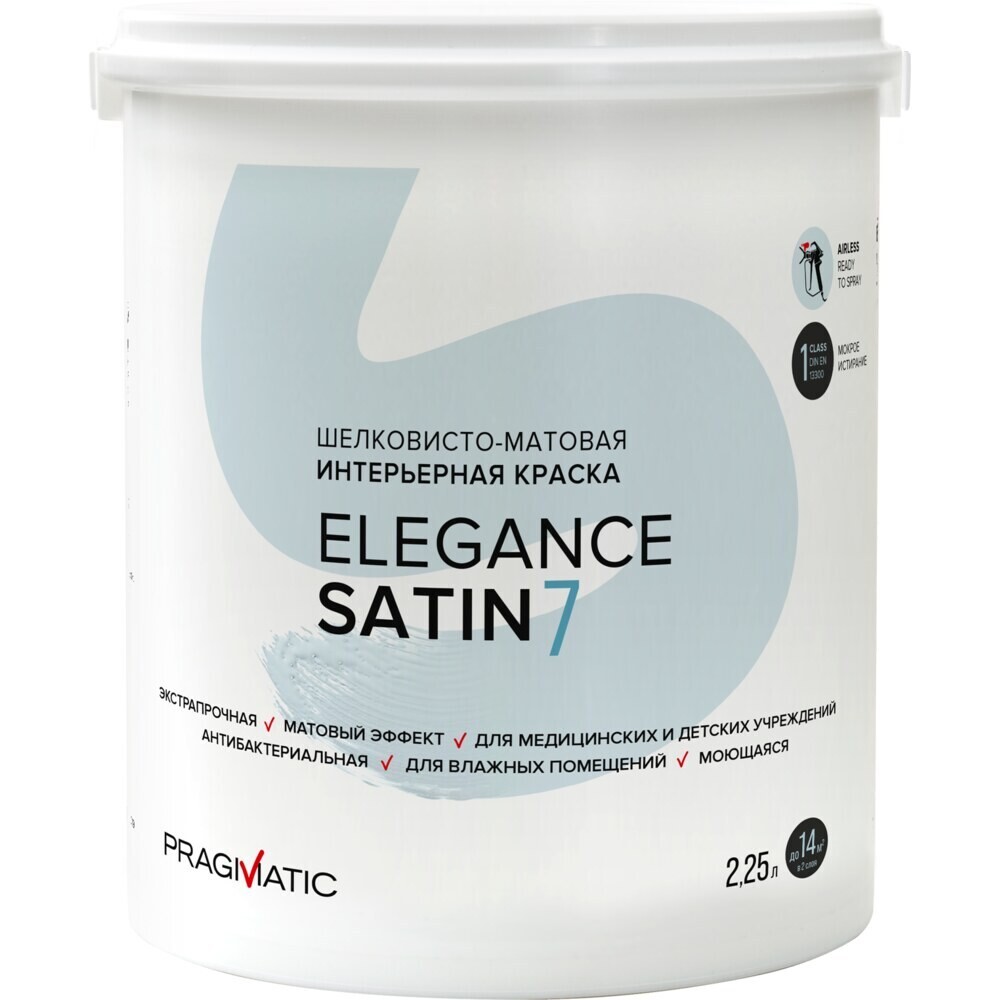 

Краска интерьерная Pragmatic Elegance Satin 7 база С бесцветная 2,25 л