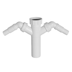 Носик для сифона McAlpine 1 1/2х40 мм двойной (TEE4) - фото 1