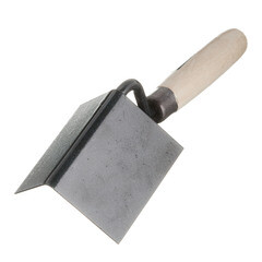 Кельма угловая Сибртех 80х60х60 мм с деревянной ручкой для внутренних углов - фото 4