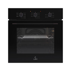 Духовой шкаф электрический встраиваемый Lex EDM 075 BBL 595 мм черный