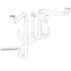 Изображение товара Сифон для мойки McAlpine 1 1/2х40 мм без выпуска с соединением 40 мм (SSK3-50)