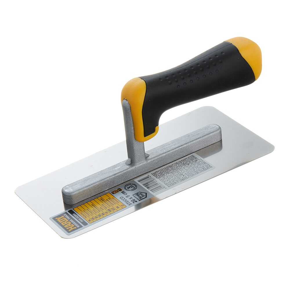 Изображение товара Гладилка плоская Hardy Stucco серия 28 (0800-342000) 200х90 мм с двухкомпонентной профилированной ручкой