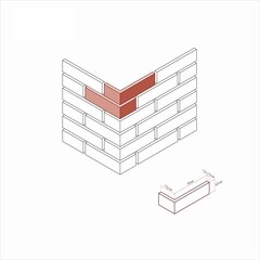 Искусственный камень угловой White Hills Альтен Брик бежевый (22 шт.=1,47 пог.м) - фото 2