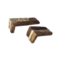 Искусственный камень угловой White Hills Норд Ридж светло-песочный (11 шт.=1,1 пог.м) - фото 4