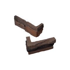 Искусственный камень угловой White Hills Фьорд Лэнд темно-коричневый (18 шт. = 1,8 пог.м) - фото 4