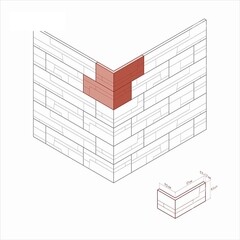 Искусственный камень угловой White Hills Хайлэнд серо-коричневый (11 шт.=1,04 пог.м.) - фото 2