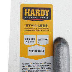 Гладилка плоская Hardy Stucco серия 36 (0800-362400) 240x110x90 мм с деревянной ручкой - фото 4