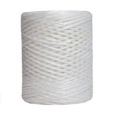 Шпагат ленточный полипропиленовый 2 пряди белый d2 мм 300 м МДС без сердечника - фото 2
