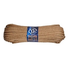 Изображение товара Канат крученый джутовый 3 пряди d8 мм 50 м МДС