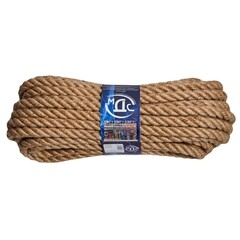 Изображение товара Канат крученый джутовый 3 пряди d16 мм 20 м МДС