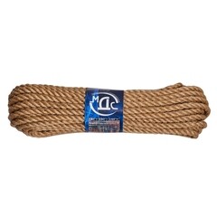 Канат крученый джутовый 3 пряди d10 мм 20 м МДС