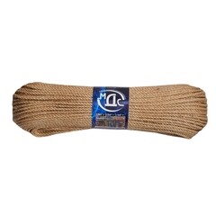 Изображение товара Шнур крученый джутовый 3 пряди d4 мм 100 м МДС