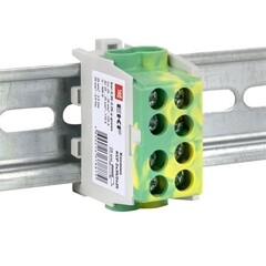 Клемма на 4 провода EKF PROxima 2,5-35 кв.мм с двойным винтом желто-зеленая (ksr-2.35-2.25-y-green) - фото 4