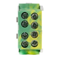 Клемма на 4 провода EKF PROxima 2,5-35 кв.мм с двойным винтом желто-зеленая (ksr-2.35-2.25-y-green) - фото 3