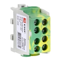 Изображение товара Клемма на 4 провода EKF PROxima 2,5-35 кв.мм с двойным винтом желто-зеленая (ksr-2.35-2.25-y-green)