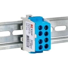 Клемма на 4 провода EKF PROxima 2,5-35 кв.мм с двойным винтом синяя (ksr-2.35-2.25-blue) - фото 4