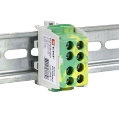 Клемма на 4 провода EKF PROxima 2,5-25 кв.мм с двойным винтом желто-зеленая (ksr-2.25-2.16-y-green) - фото 4