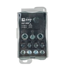 Блок распределительный EKF PROxima на DIN-рейку и монтажную панель 52х98х53 мм 690 В IP20 500 А (plc-kbr500) - фото 3