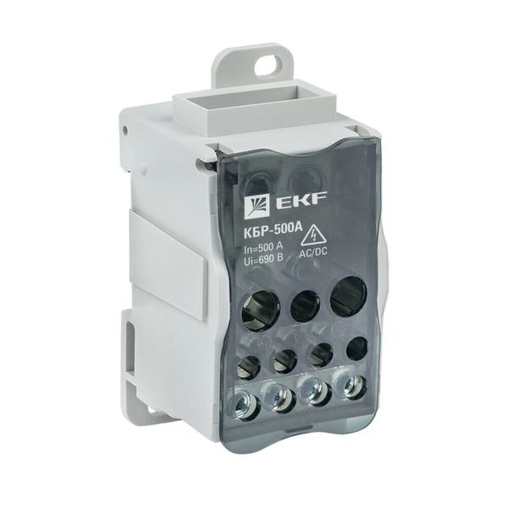 Изображение товара Блок распределительный EKF PROxima для DIN-рейки 690 В 500 А IP20