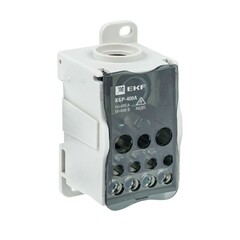 Изображение товара Блок распределительный EKF PROxima на DIN-рейку и монтажную панель 52х98х53 мм 690 В IP20 400 А (plc-kbr400)