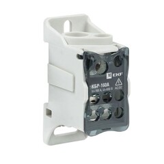 Изображение товара Блок распределительный EKF PROxima на DIN-рейку и монтажную панель 50х80х33 мм 690 В IP20 160 А (plc-kbr160)