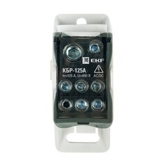 Блок распределительный EKF PROxima на DIN-рейку и монтажную панель 50х80х33 мм 690 В IP20 125 А (plc-kbr125) - фото 2