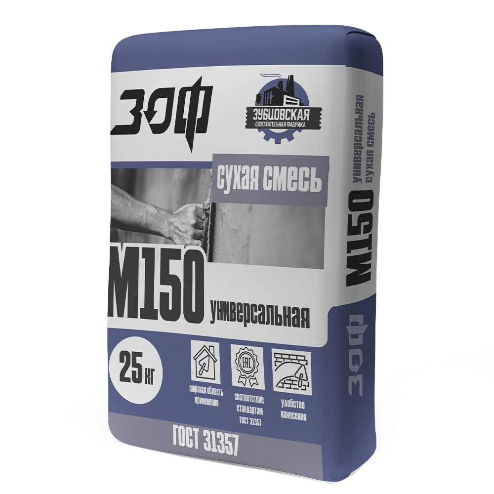 Смесь цементно-песчаная (ЦПС) М150 ЗОФ 25 кг
