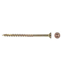 Саморезы по дереву 100x6,0 мм потайная головка конструкционные (100 шт.) - фото 1