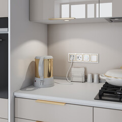 Терморегулятор механический для теплого пола Werkel W1151101 белый - фото 8